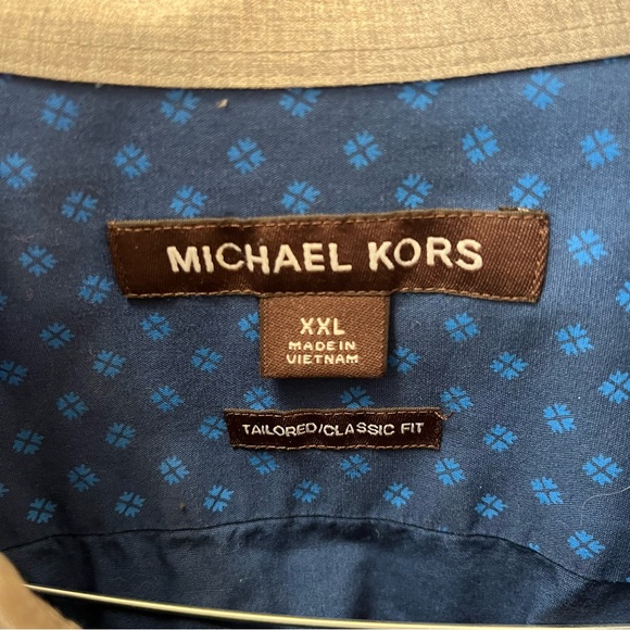 Men’s Michael Kors Button Down Blue XXL - Picture 2 of 4